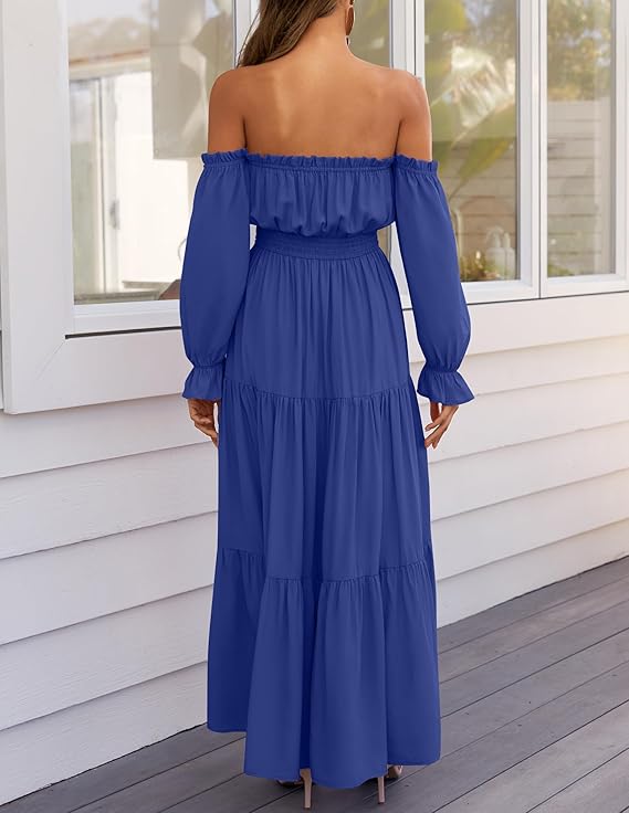 LAVA™ | Off-Shoulder Boho Maxi Dress