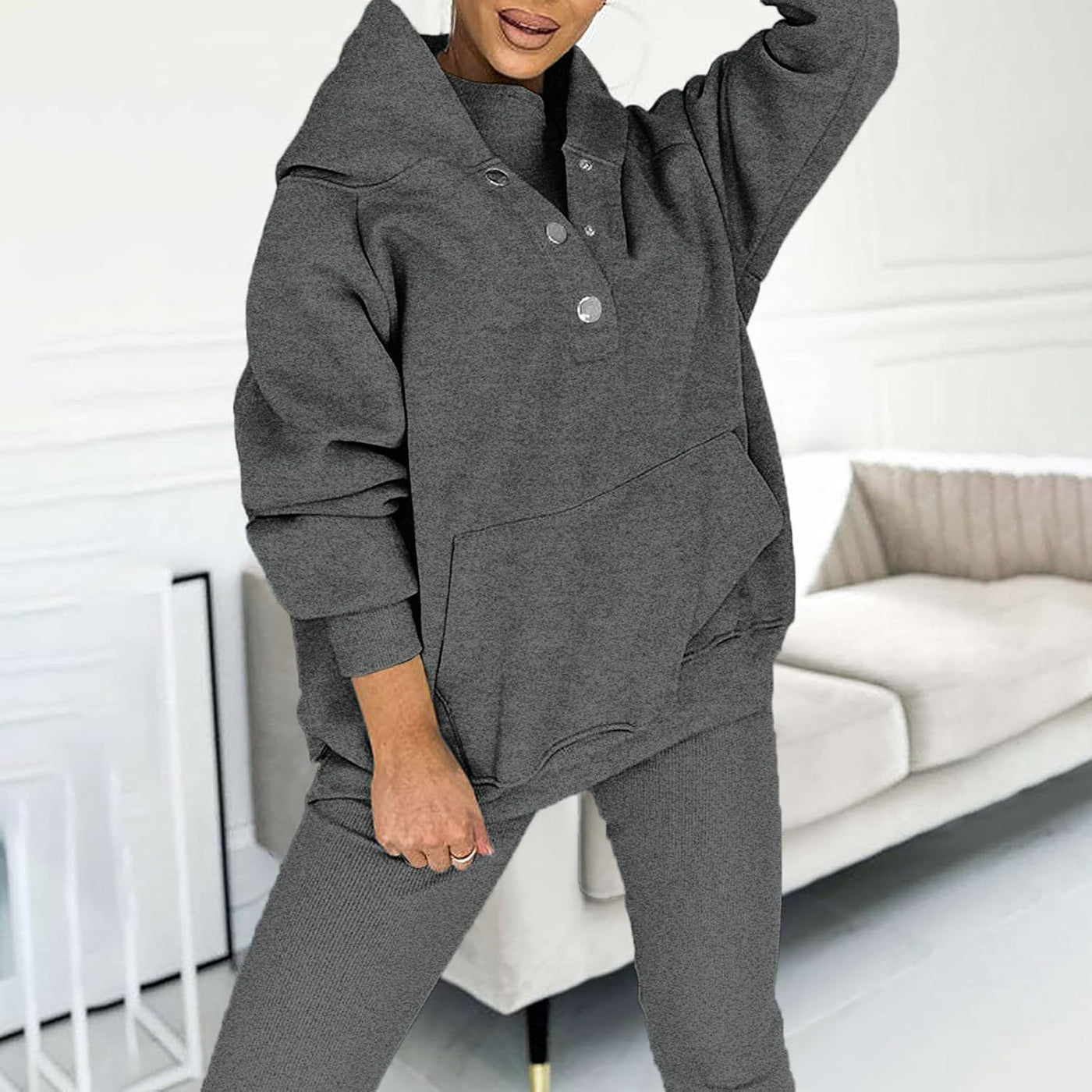 Calmlily™ | 3-Piece Oversized Hoodie & Sweat Set