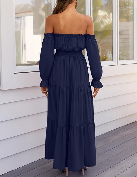 LAVA™ | Off-Shoulder Boho Maxi Dress