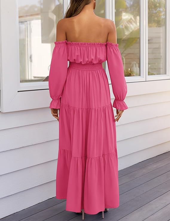 LAVA™ | Off-Shoulder Boho Maxi Dress