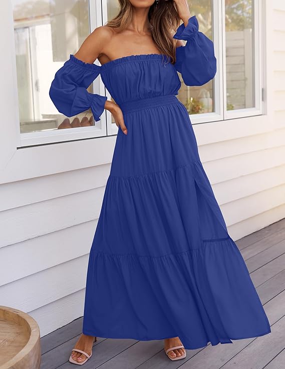 LAVA™ | Off-Shoulder Boho Maxi Dress