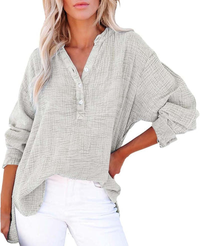 BreezyEase™ Oversized Button Shirt