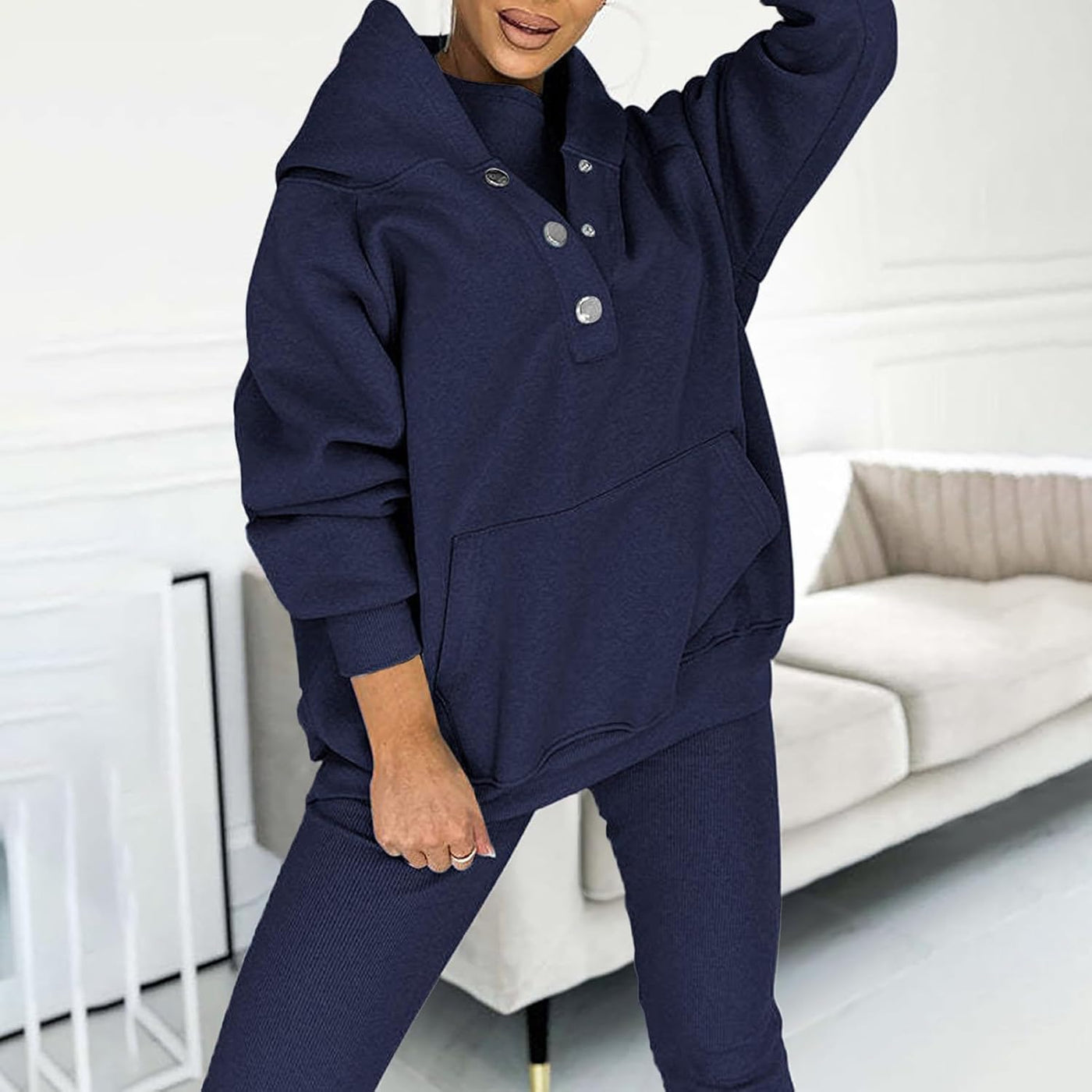 Calmlily™ | 3-Piece Oversized Hoodie & Sweat Set