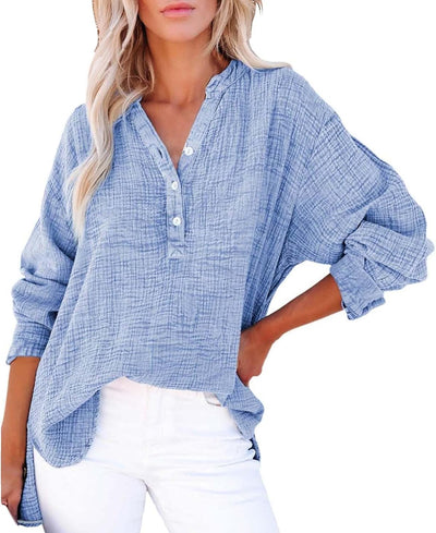 BreezyEase™ Oversized Button Shirt