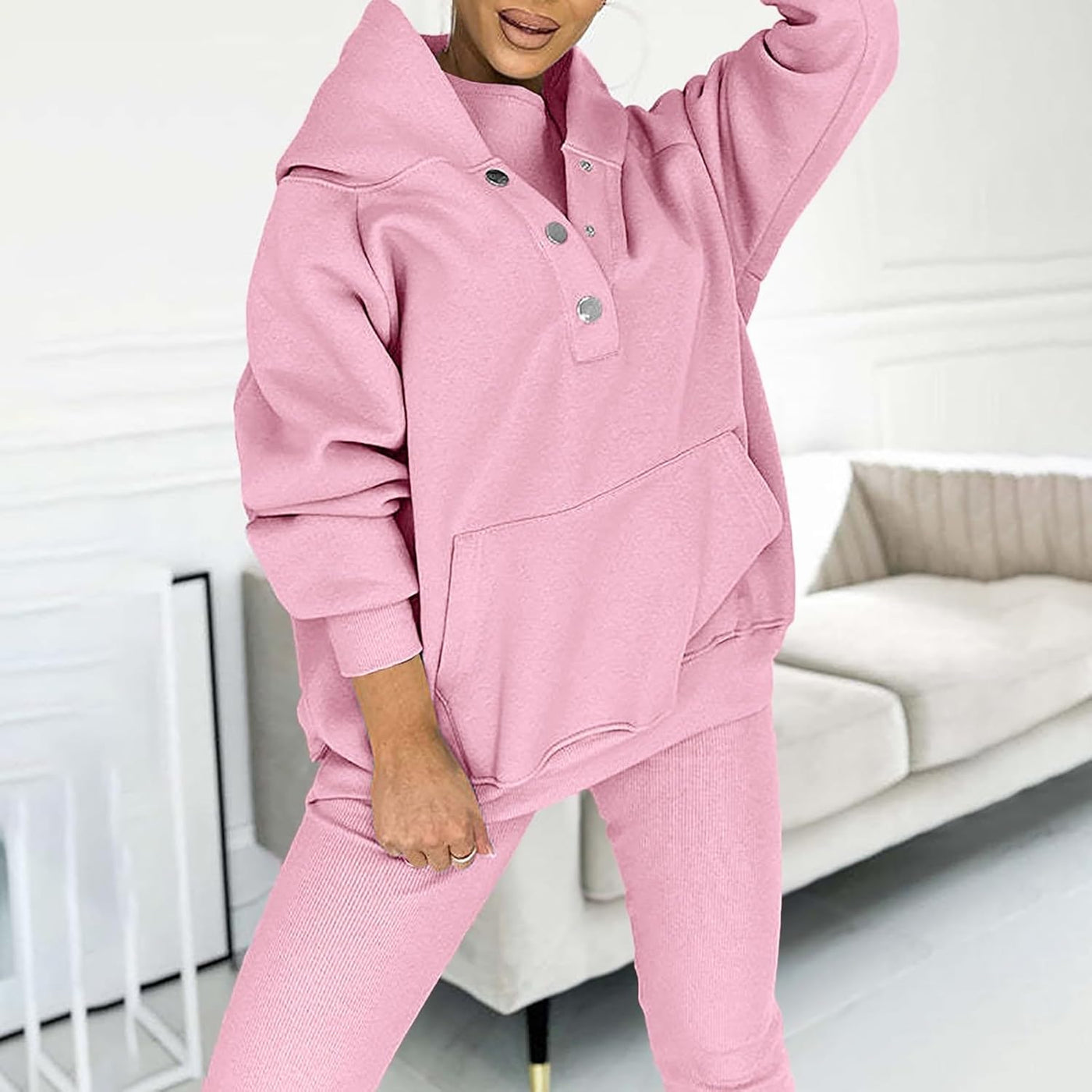 Calmlily™ | 3-Piece Oversized Hoodie & Sweat Set