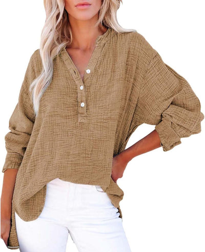 BreezyEase™ Oversized Button Shirt