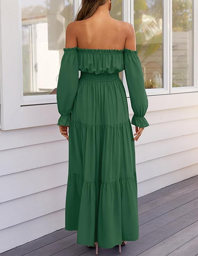 LAVA™ | Off-Shoulder Boho Maxi Dress