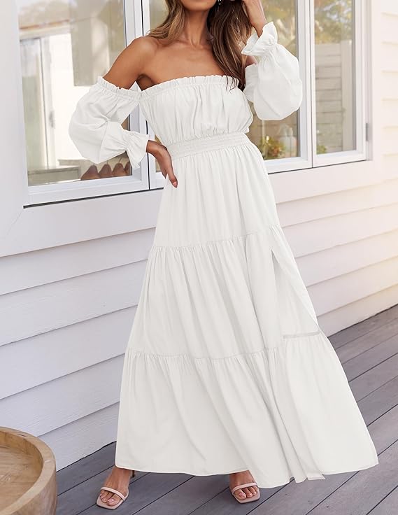 LAVA™ | Off-Shoulder Boho Maxi Dress