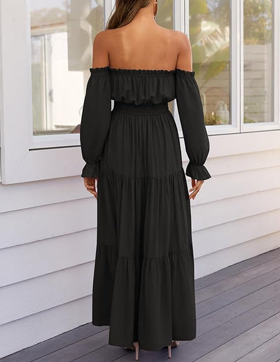LAVA™ | Off-Shoulder Boho Maxi Dress