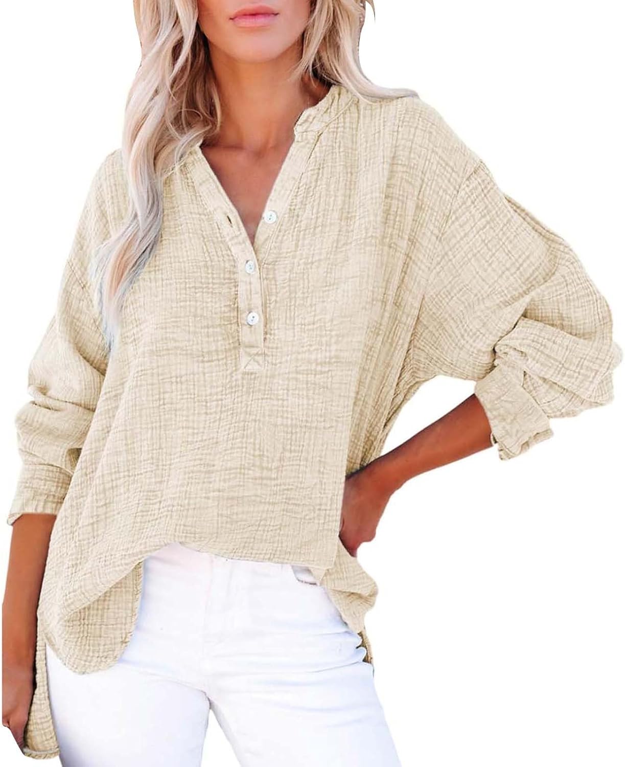 BreezyEase™ Oversized Button Shirt