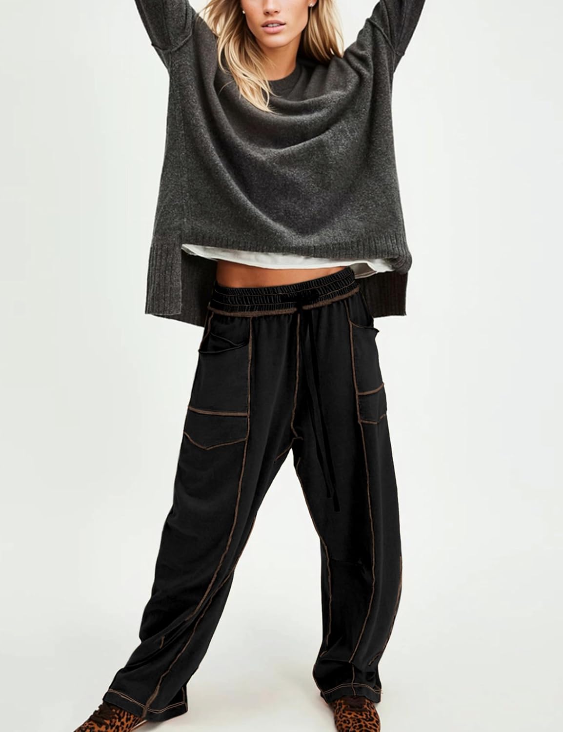Luxe Wide‑Leg Joggers