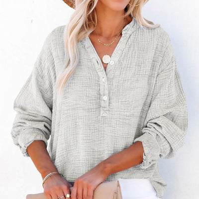 BreezyEase™ Oversized Button Shirt