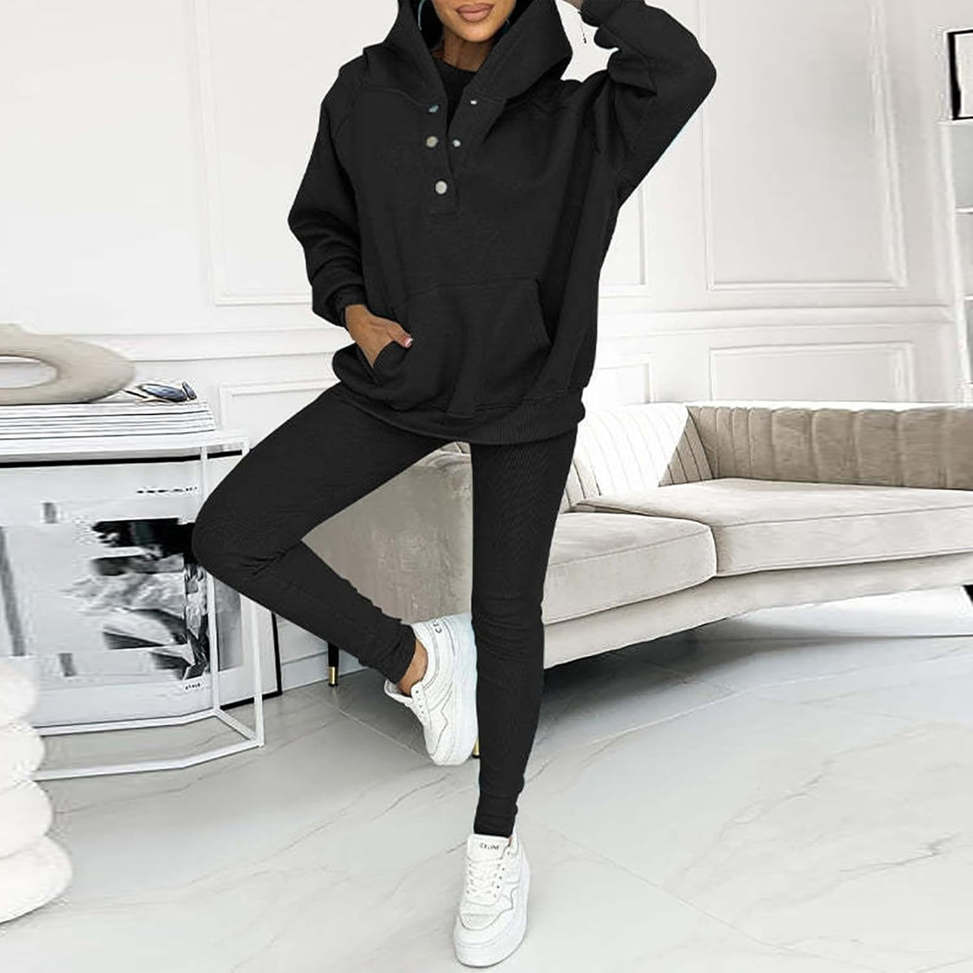 Calmlily™ | 3-Piece Oversized Hoodie & Sweat Set