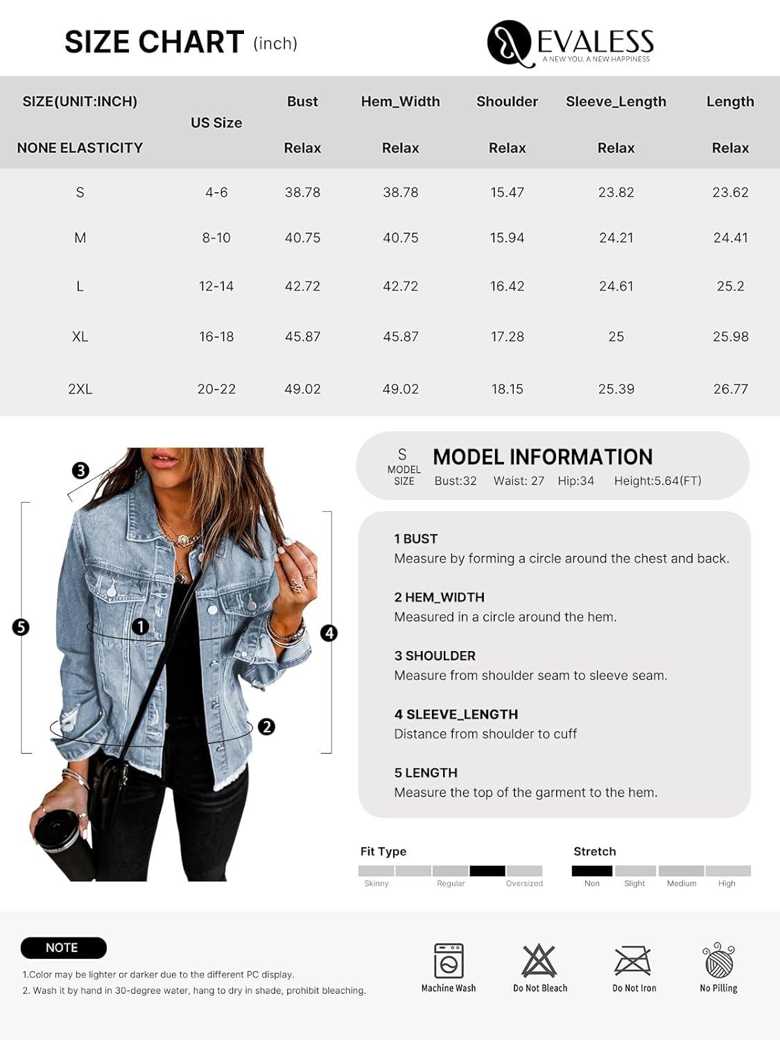 HarborMist™ Cropped Denim Jacket