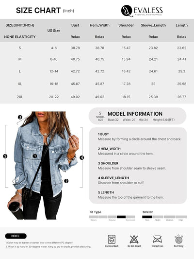 HarborMist™ Cropped Denim Jacket