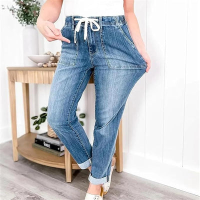 Averique™ | Women’s Pull-On Denim Joggers with Drawstring