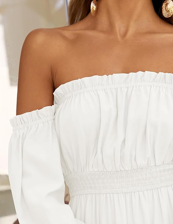 LAVA™ | Off-Shoulder Boho Maxi Dress