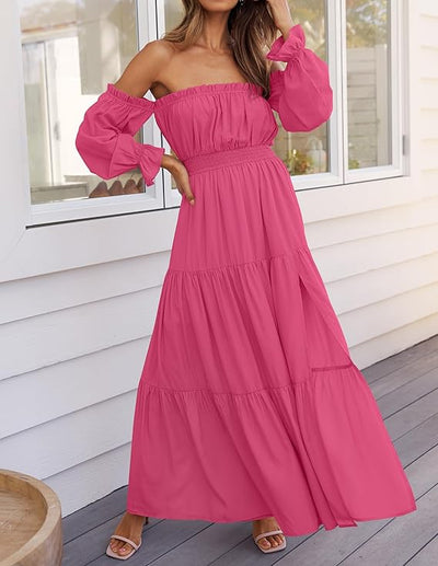 LAVA™ | Off-Shoulder Boho Maxi Dress
