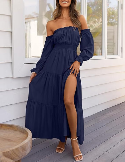 LAVA™ | Off-Shoulder Boho Maxi Dress