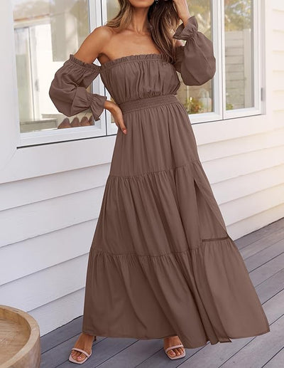 LAVA™ | Off-Shoulder Boho Maxi Dress