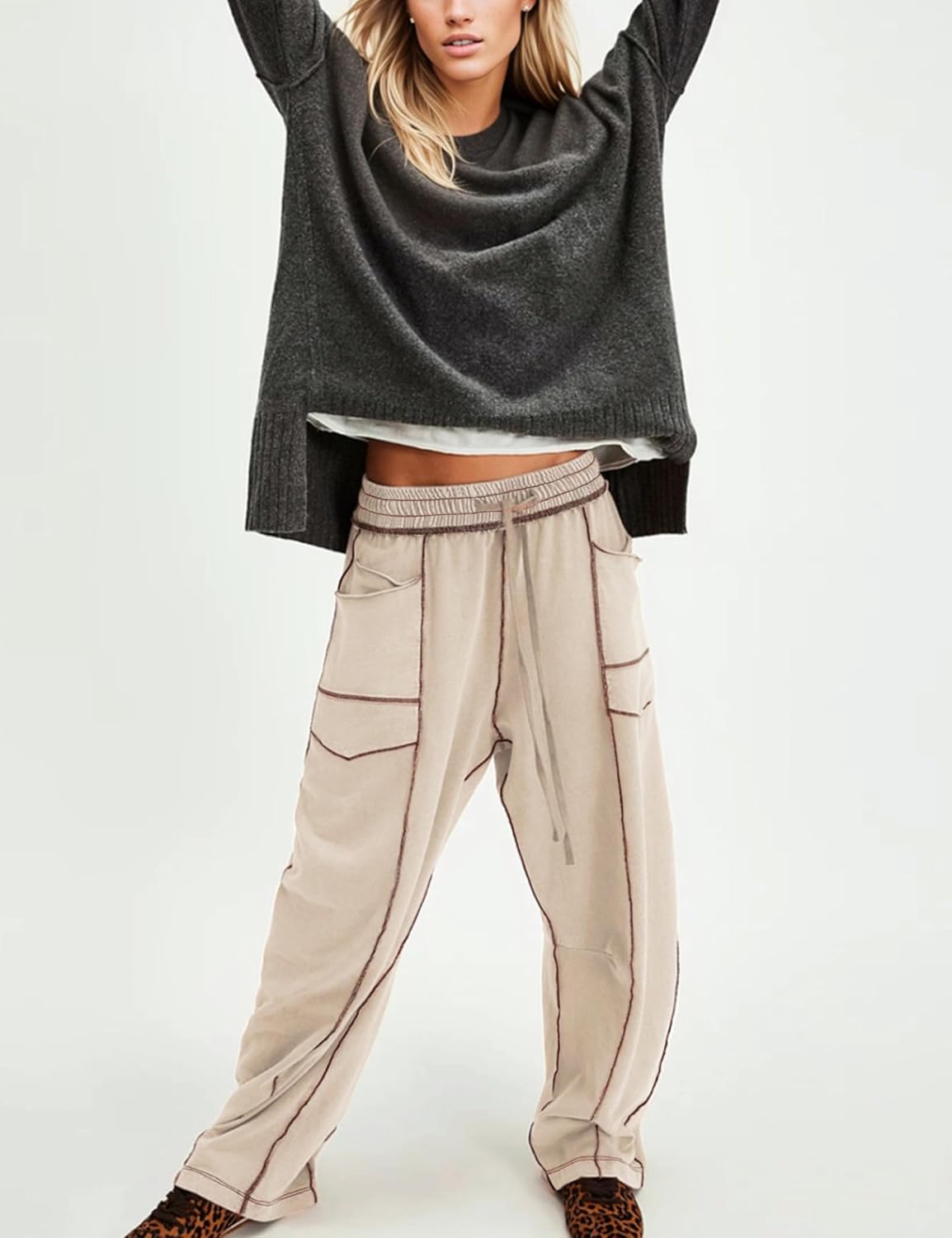 Luxe Wide‑Leg Joggers