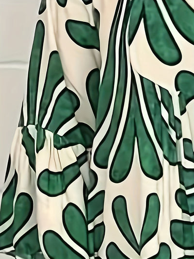 Amara™ | Floral Bell Sleeve Maxi Dress