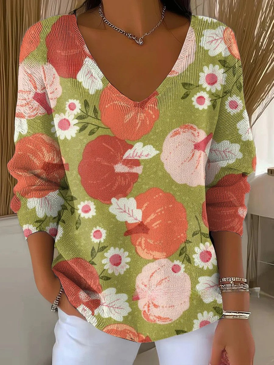 CHLOE™ | V-Neck Knit Sweater