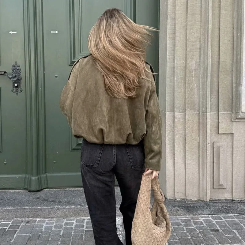 Milan Suede Bomber Jacket