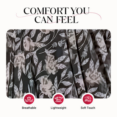 Solenne – Off-Shoulder Print Dress