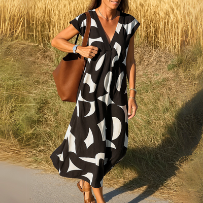 Flowing V-neck dress