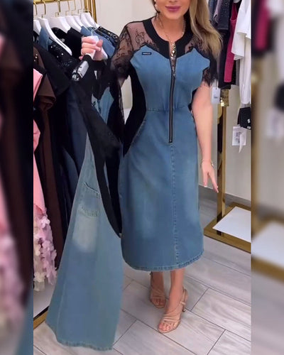 Eloria™ Lace Sleeve Dress