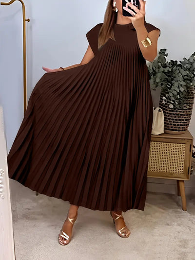 FlowEase™ Pleated A-Line Dress