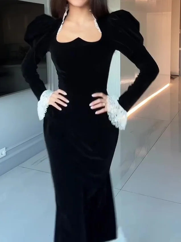 Célarisse™ | Velvet Evening Gown