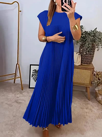 FlowEase™ Pleated A-Line Dress