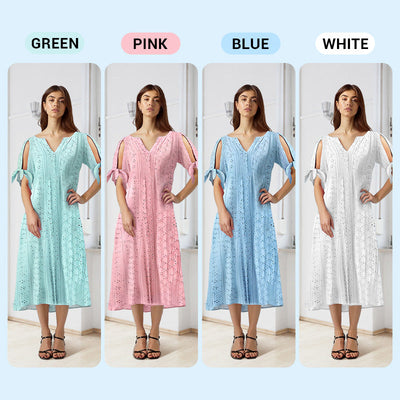 Veylana – Elegant V-Neck Dress