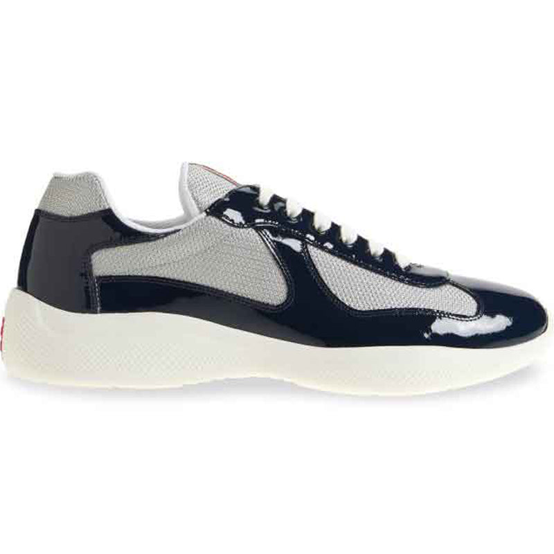 Velastra™ | Patent Leather & Technical Fabric Sneakers