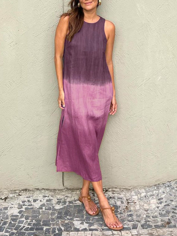 Kelsey | Elegant Sleeveless Gradient Midi Dress