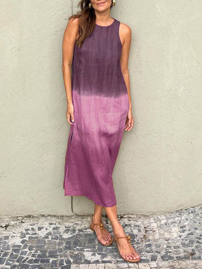 Kelsey | Elegant Sleeveless Gradient Midi Dress