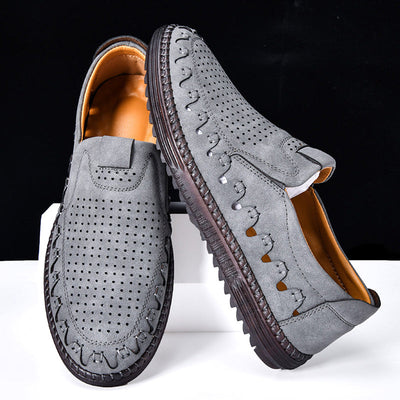 ⏰LAST DAY – 60% OFF🛒 Men's Handmade Orthopedic Leather Loafers – Breathable, Supportive & Lightweight Casual Shoes for Walking, Driving & Everyday Comfort