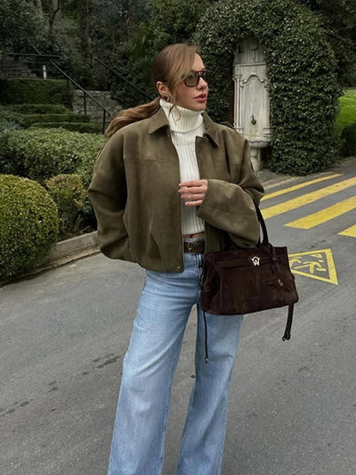 Milan Suede Bomber Jacket