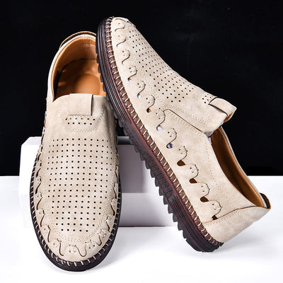 ⏰LAST DAY – 60% OFF🛒 Men's Handmade Orthopedic Leather Loafers – Breathable, Supportive & Lightweight Casual Shoes for Walking, Driving & Everyday Comfort