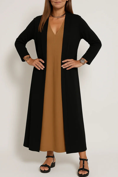 Lyvazza™ – Elegant Long Dress + Matching Cardigan