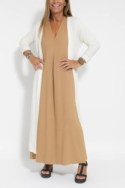 Lyvazza™ – Elegant Long Dress + Matching Cardigan