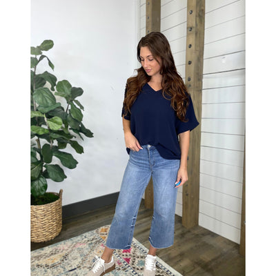 DebbieRelax™ Wide-Leg Crop Jeans