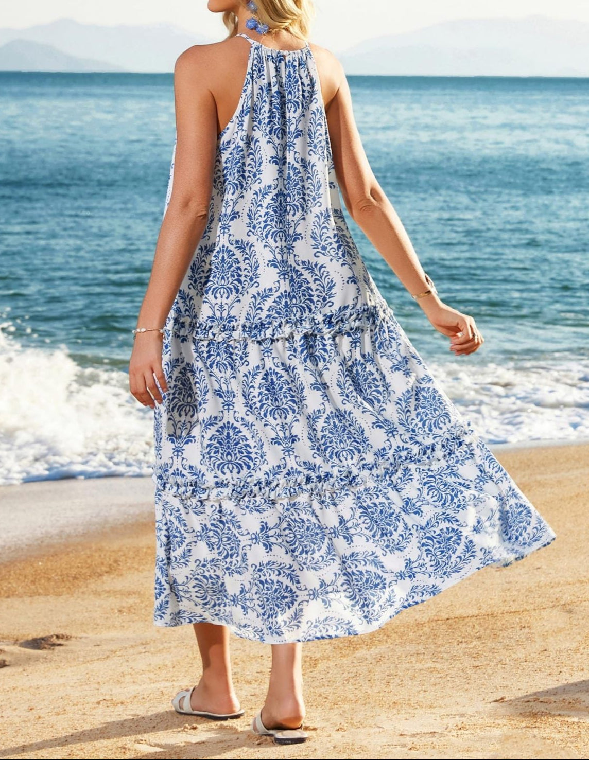 CoastalPulse™ Maxi Dress