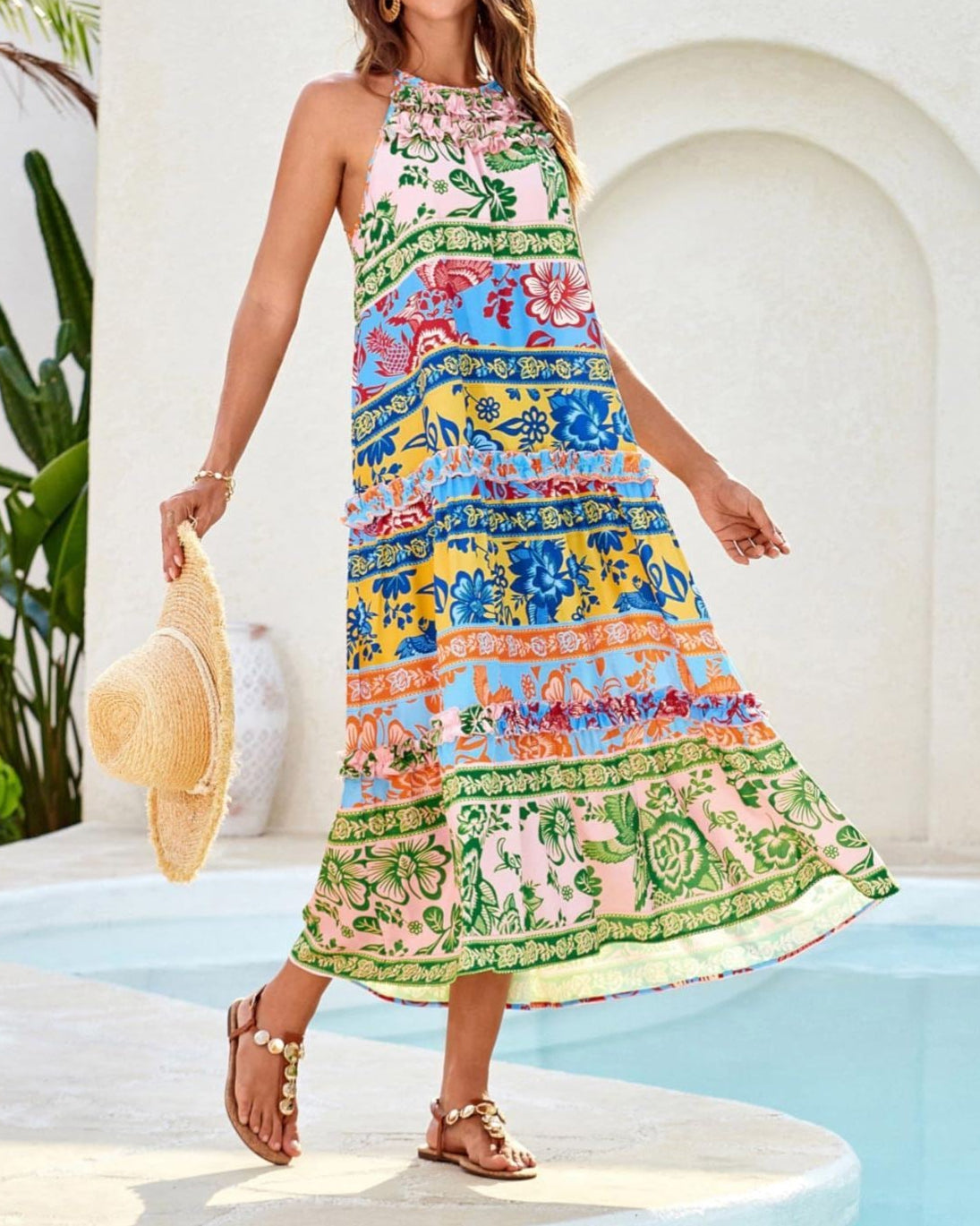 CoastalPulse™ Maxi Dress
