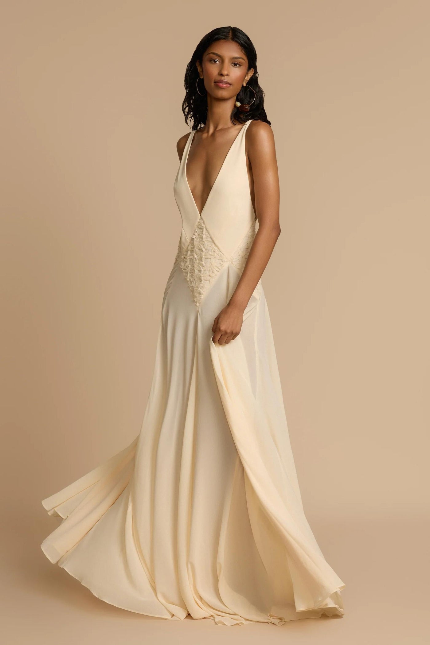 Lavinia Plunging V Maxi Dress