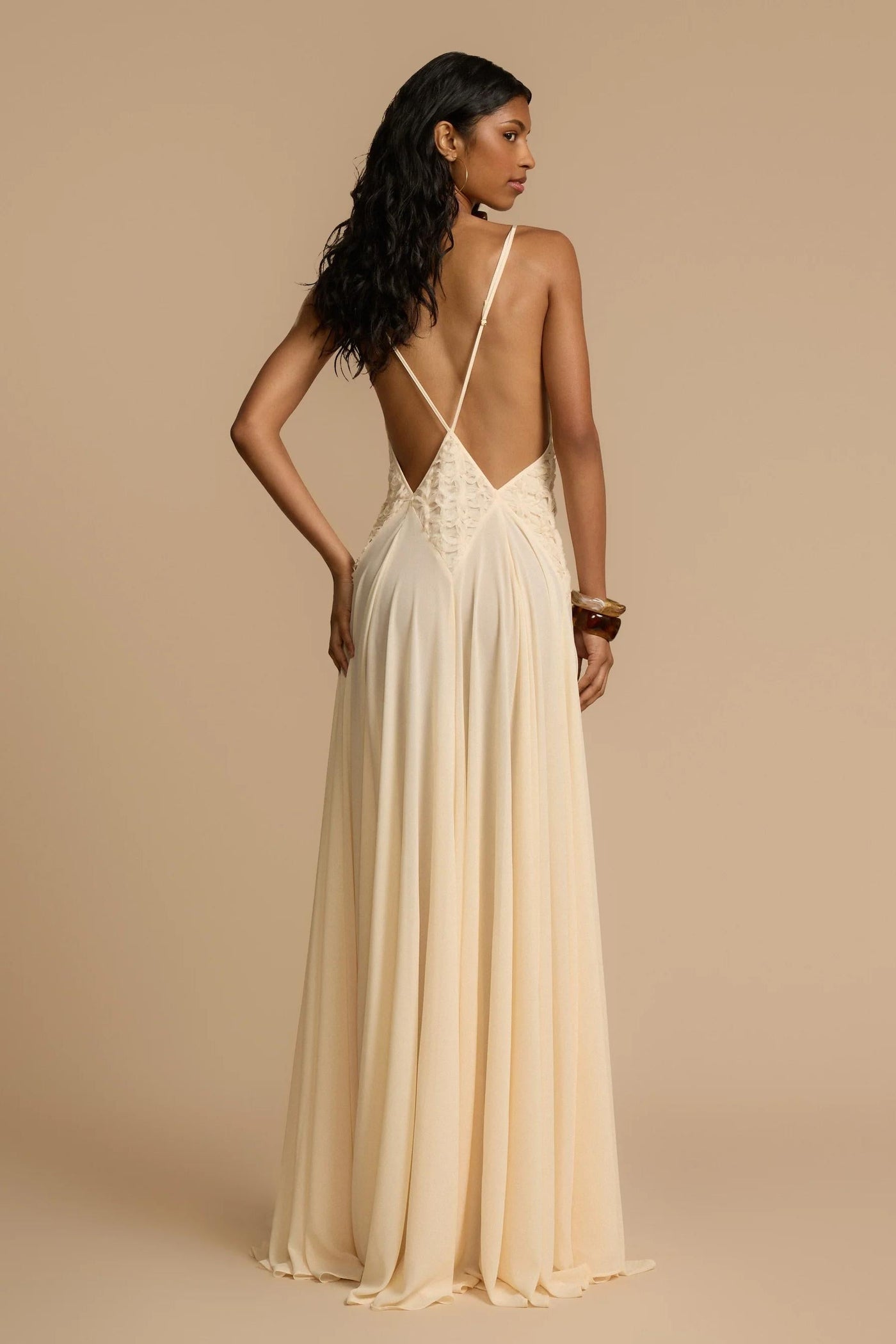Lavinia Plunging V Maxi Dress