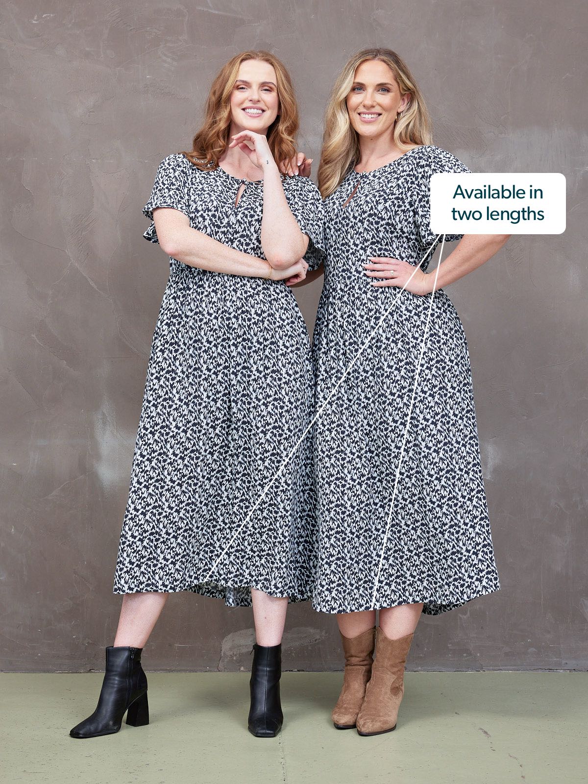 Lilah Monochrome™ | Elegant Contrast Dress