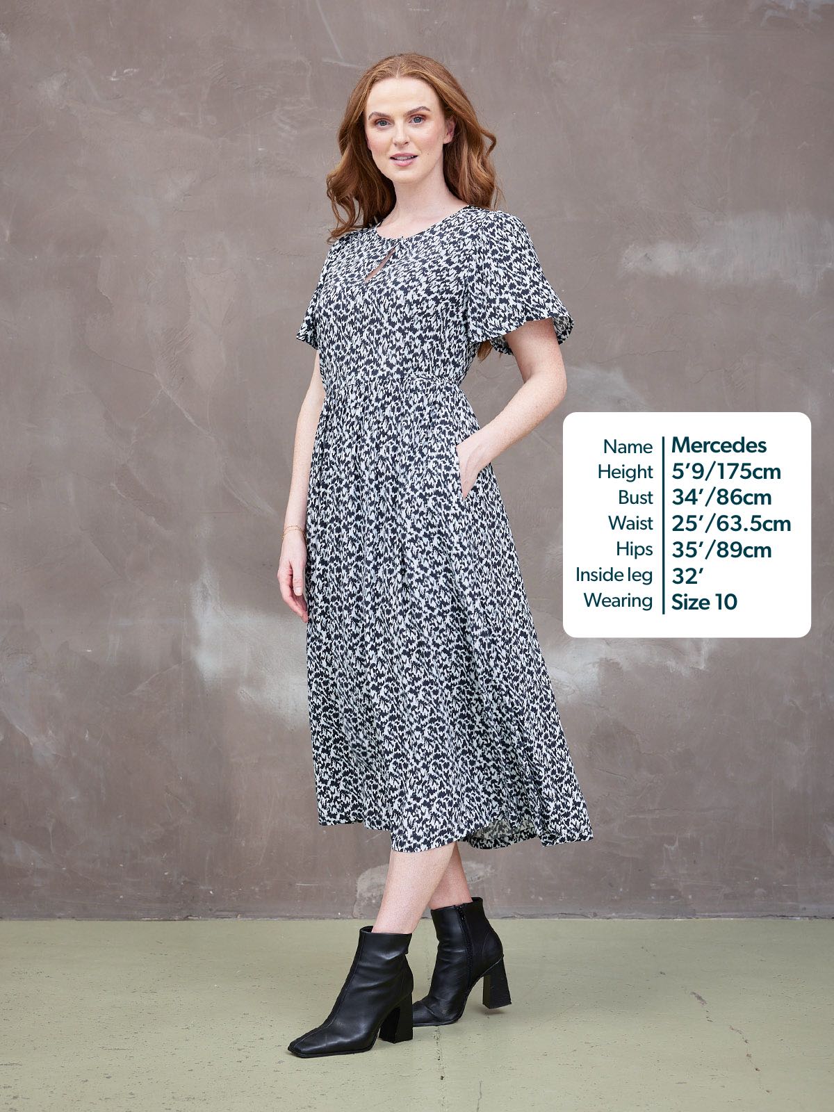 Lilah Monochrome™ | Elegant Contrast Dress